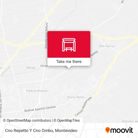 Cno Repetto Y Cno Ombu map