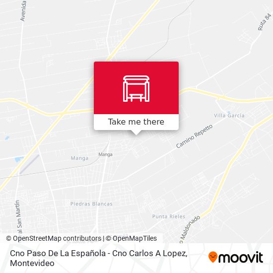 Cno Paso De La Española - Cno Carlos A Lopez map