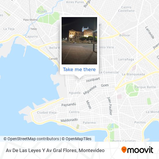 Mapa de Av De Las Leyes Y Av Gral Flores