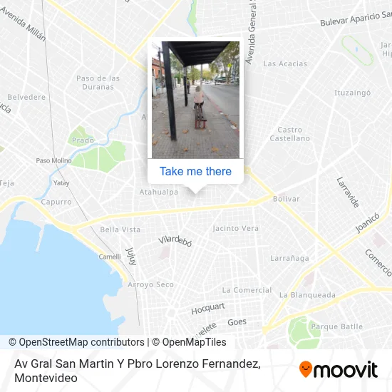 Mapa de Av Gral San Martin Y Pbro Lorenzo Fernandez