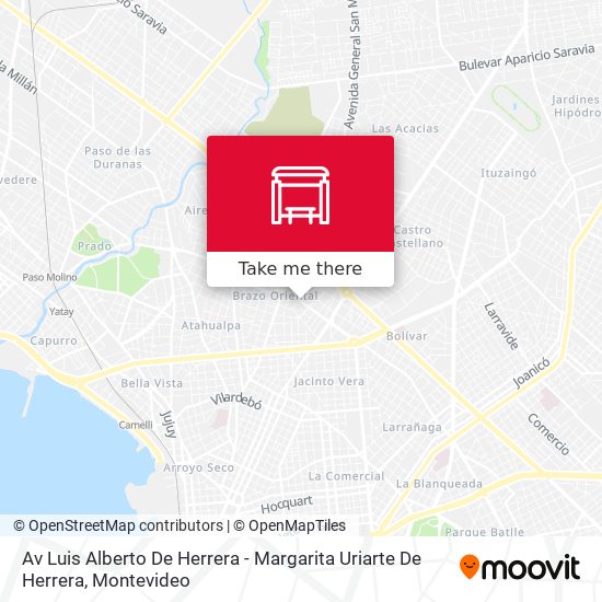 Av Luis Alberto De Herrera - Margarita Uriarte De Herrera map
