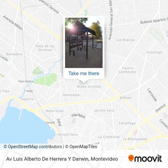 Av Luis Alberto De Herrera Y Darwin map