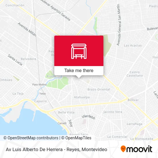 Av Luis Alberto De Herrera - Reyes map