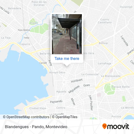 Blandengues - Pando map