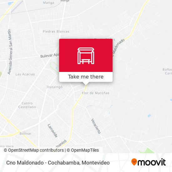 Cno Maldonado - Cochabamba map