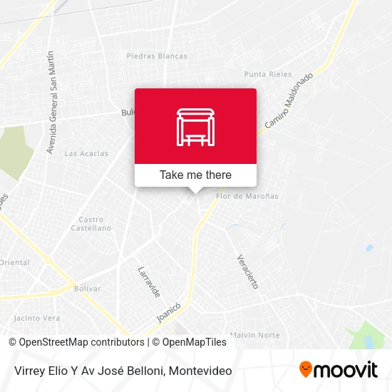 Mapa de Virrey Elio Y Av José Belloni