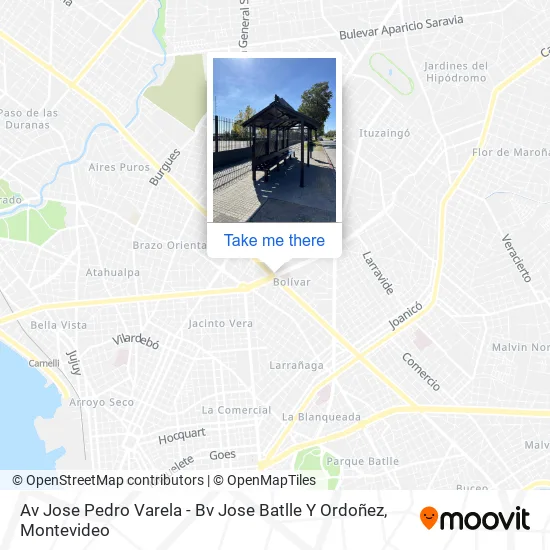 Mapa de Av Jose Pedro Varela - Bv Jose Batlle Y Ordoñez