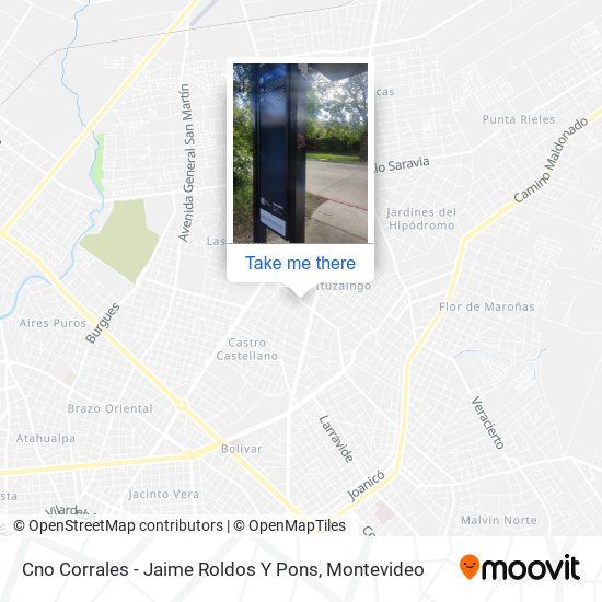Cno Corrales - Jaime Roldos Y Pons map