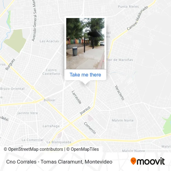 Cno Corrales - Tomas Claramunt map