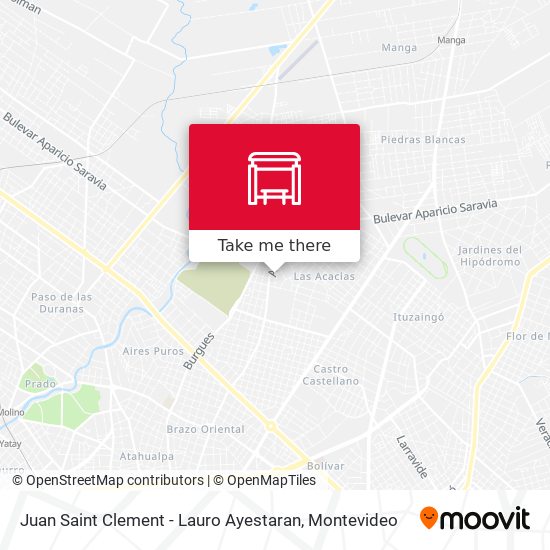 Juan Saint Clement - Lauro Ayestaran map