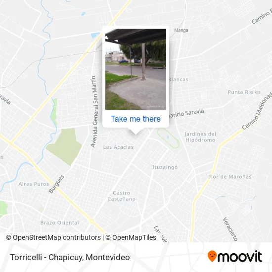 Torricelli - Chapicuy map