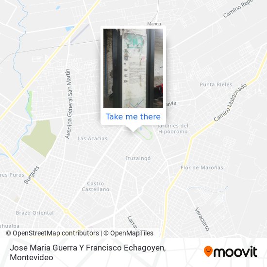 Jose Maria Guerra Y Francisco Echagoyen map