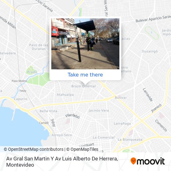 Av Gral San Martin Y Av Luis Alberto De Herrera map