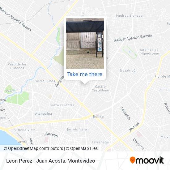 Leon Perez - Juan Acosta map