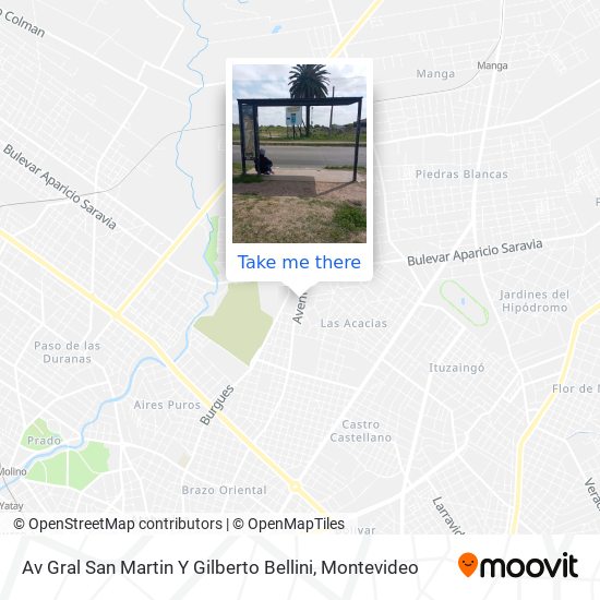 Mapa de Av Gral San Martin Y Gilberto Bellini