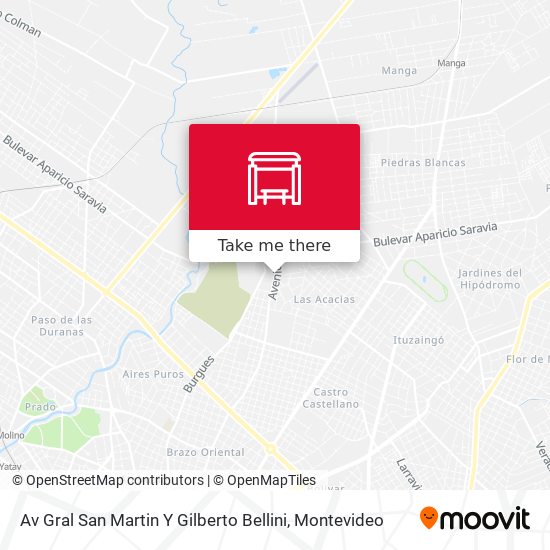 Mapa de Av Gral San Martin Y Gilberto Bellini
