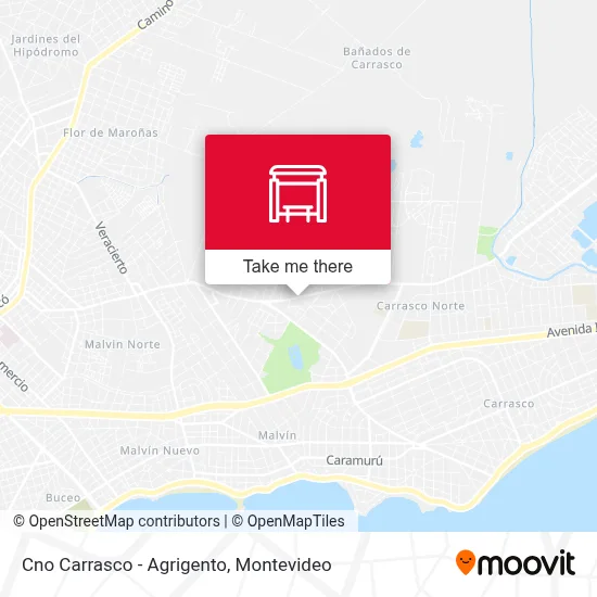 Cno Carrasco - Agrigento map