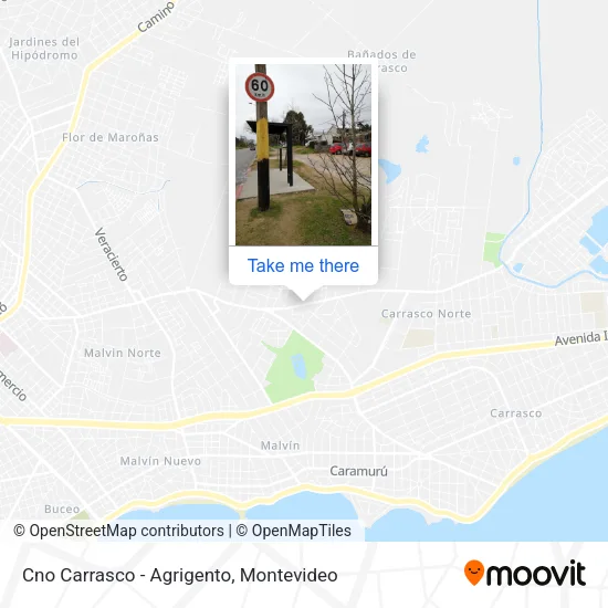 Mapa de Cno Carrasco - Agrigento