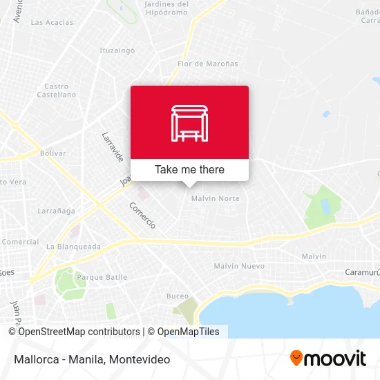 Mallorca - Manila map