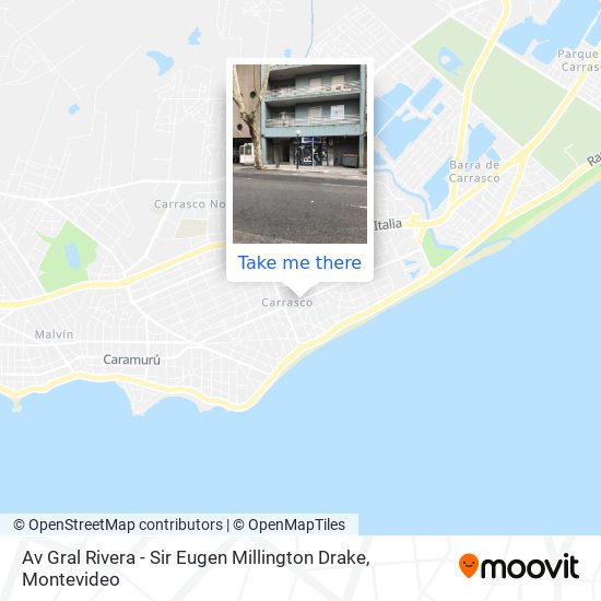 Mapa de Av Gral Rivera - Sir Eugen Millington Drake