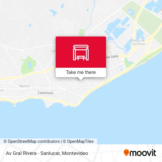 Av Gral Rivera - Sanlucar map