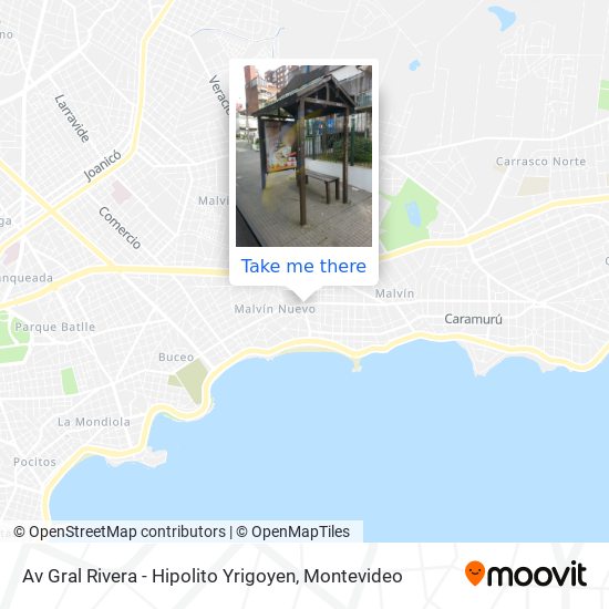 Mapa de Av Gral Rivera - Hipolito Yrigoyen
