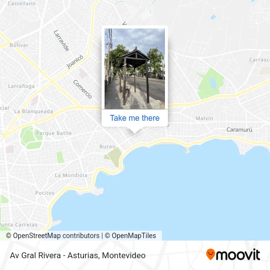 Av Gral Rivera - Asturias map