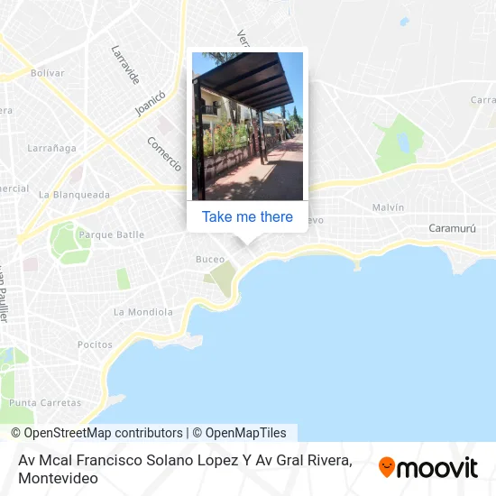 Av Mcal Francisco Solano Lopez Y Av Gral Rivera map