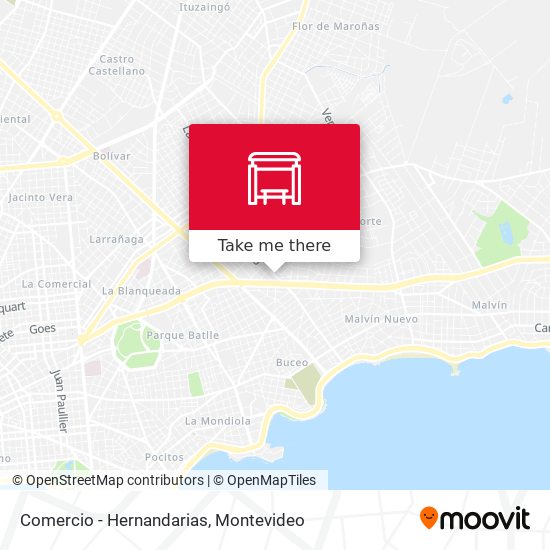 Comercio - Hernandarias map