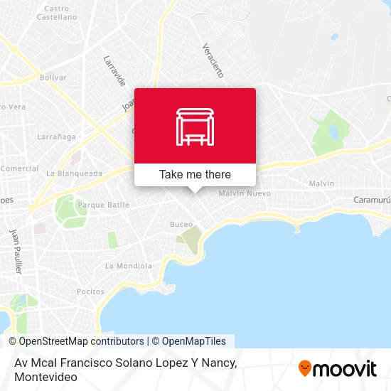 Mapa de Av Mcal Francisco Solano Lopez Y Nancy