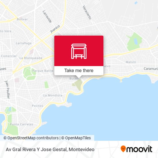 Av Gral Rivera Y Jose Gestal map