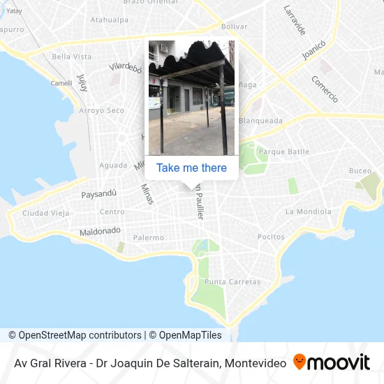 Av Gral Rivera - Dr Joaquin De Salterain map