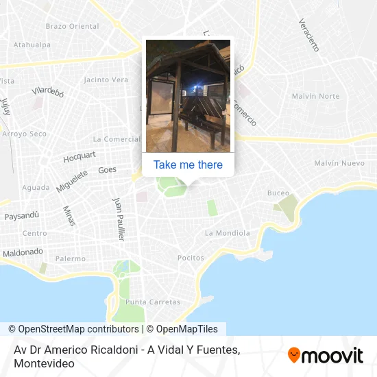 Mapa de Av Dr Americo Ricaldoni - A Vidal Y Fuentes