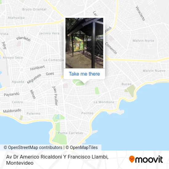Mapa de Av Dr Americo Ricaldoni Y Francisco Llambi