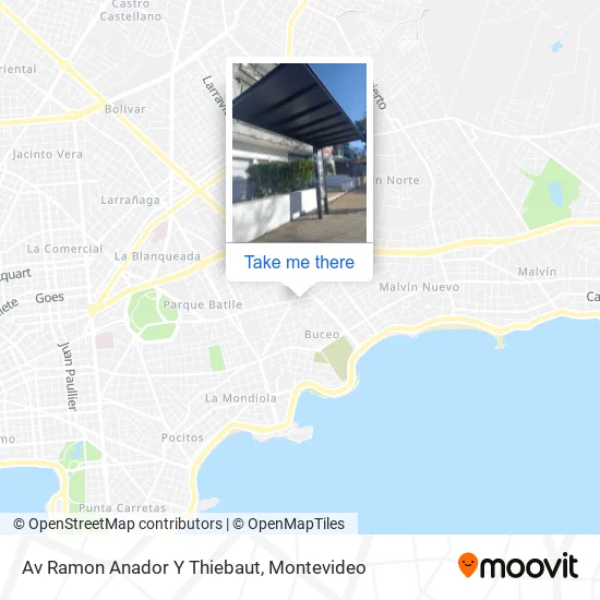 Av Ramon Anador Y Thiebaut map