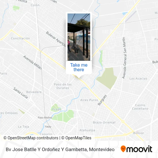 Mapa de Bv Jose Batlle Y Ordoñez Y Gambetta