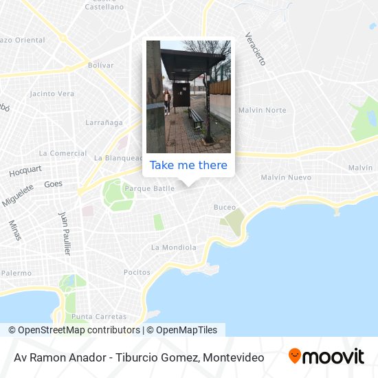 Av Ramon Anador - Tiburcio Gomez map