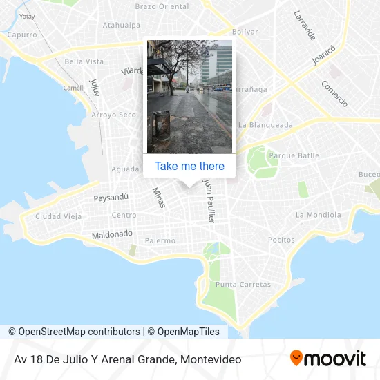 Av 18 De Julio Y Arenal Grande map