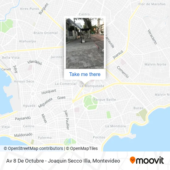 Av 8 De Octubre - Joaquin Secco Illa map