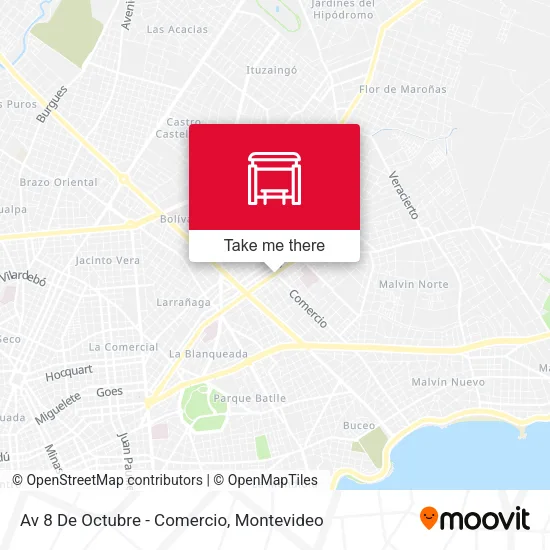 Mapa de Av 8 De Octubre - Comercio