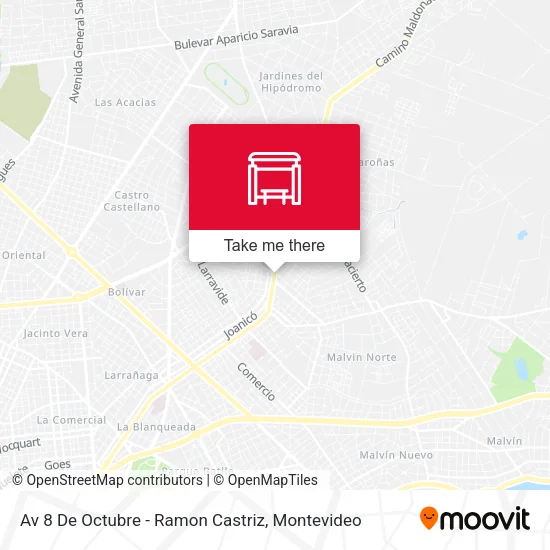 Mapa de Av 8 De Octubre - Ramon Castriz