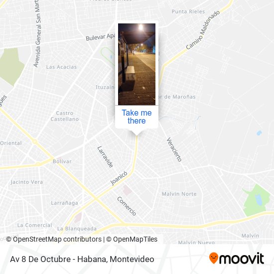 Mapa de Av 8 De Octubre - Habana