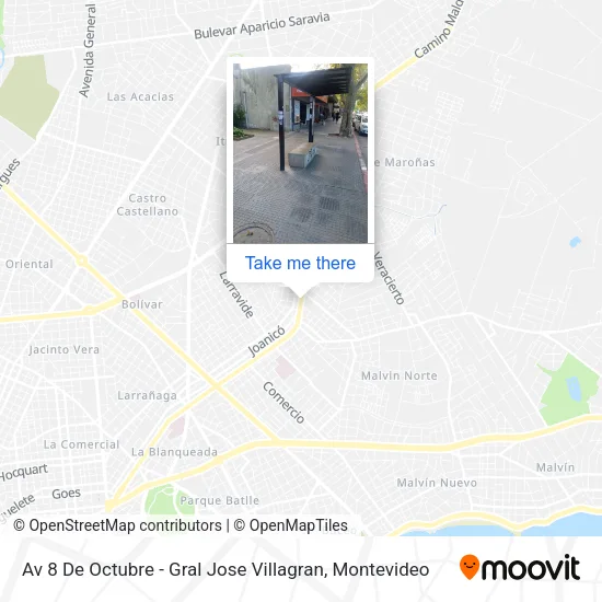 Mapa de Av 8 De Octubre - Gral Jose Villagran