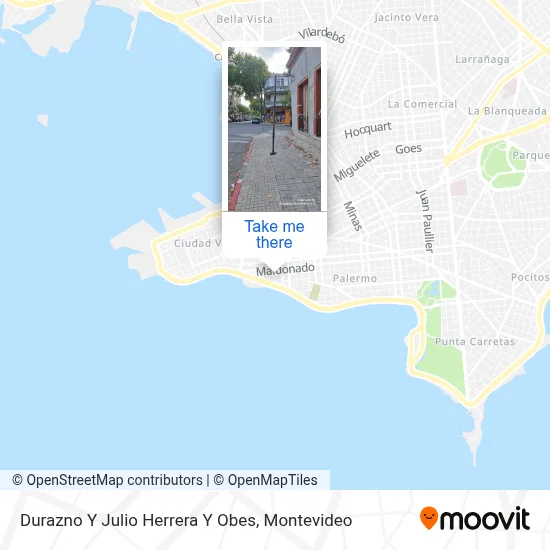 Mapa de Durazno Y Julio Herrera Y Obes