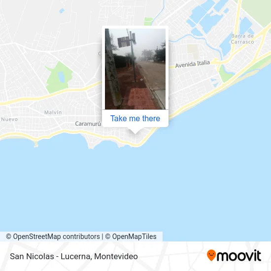 San Nicolas - Lucerna map