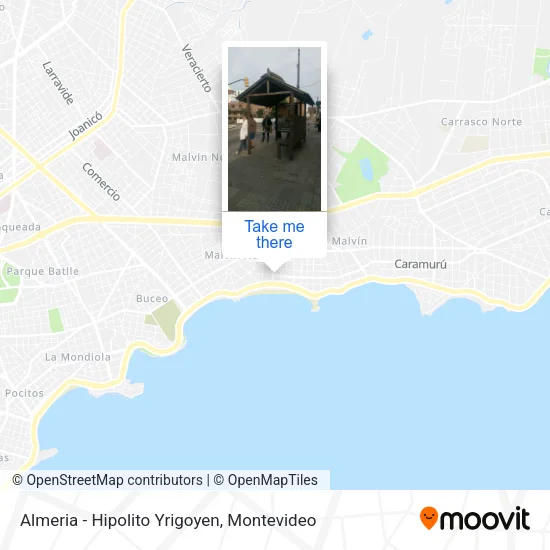 Almeria - Hipolito Yrigoyen map