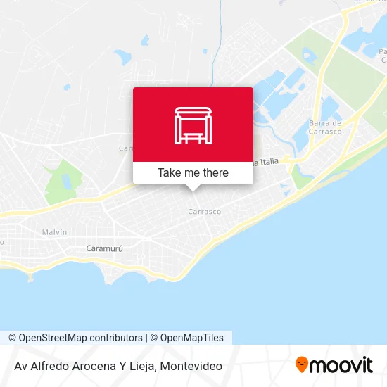 Av Alfredo Arocena Y Lieja map