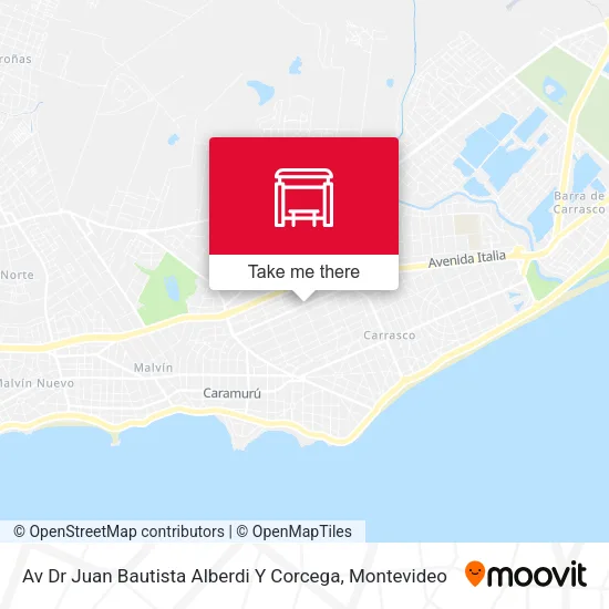 Av Dr Juan Bautista Alberdi Y Corcega map