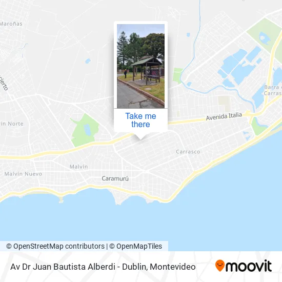 Av Dr Juan Bautista Alberdi - Dublin map
