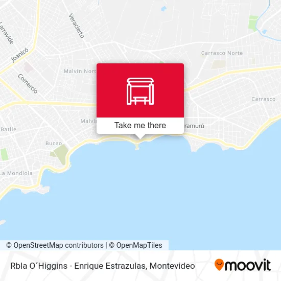 Rbla O´Higgins - Enrique Estrazulas map